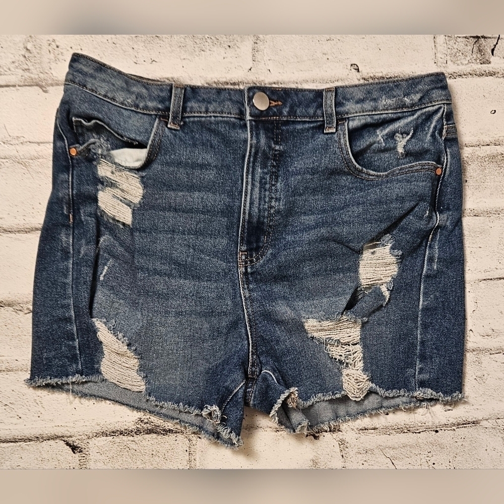 NOBO Distressed Denim Shorts Frayed Cutoff Festival Jean Shorts